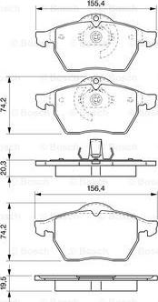 BOSCH 0 986 424 676 - Гальмівні колодки, дискові гальма avtolavka.club