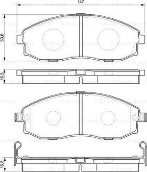 BOSCH 0 986 424 670 - Гальмівні колодки, дискові гальма avtolavka.club