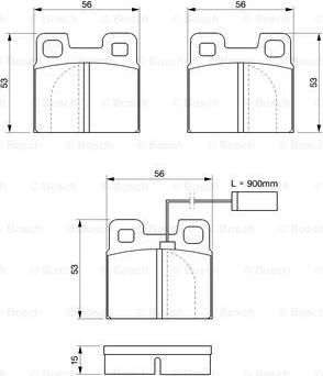 BOSCH 0 986 424 049 - Гальмівні колодки, дискові гальма avtolavka.club