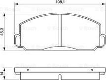 BOSCH 0 986 424 055 - Гальмівні колодки, дискові гальма avtolavka.club