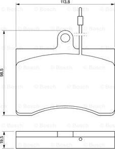 BOSCH 0 986 424 069 - Гальмівні колодки, дискові гальма avtolavka.club