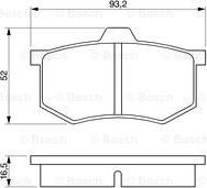 BOSCH 0 986 424 063 - Гальмівні колодки, дискові гальма avtolavka.club