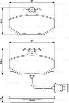 BOSCH 0 986 424 019 - Гальмівні колодки, дискові гальма avtolavka.club