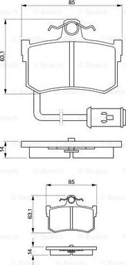 BOSCH 0 986 424 013 - Гальмівні колодки, дискові гальма avtolavka.club