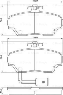 BOSCH 0 986 424 012 - Гальмівні колодки, дискові гальма avtolavka.club