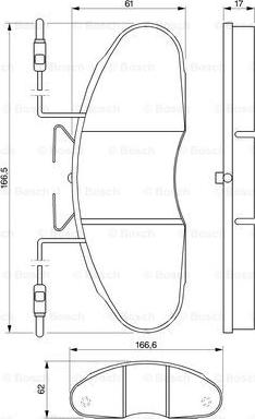 BOSCH 0 986 424 080 - Гальмівні колодки, дискові гальма avtolavka.club