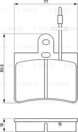 BOSCH 0 986 424 025 - Гальмівні колодки, дискові гальма avtolavka.club