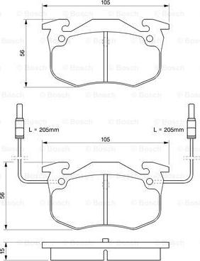 BOSCH 0 986 424 147 - Гальмівні колодки, дискові гальма avtolavka.club