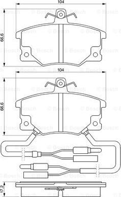 BOSCH 0 986 424 100 - Гальмівні колодки, дискові гальма avtolavka.club