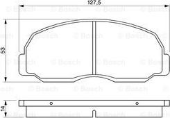 BOSCH 0 986 424 180 - Гальмівні колодки, дискові гальма avtolavka.club