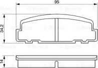 BOSCH 0 986 424 181 - Гальмівні колодки, дискові гальма avtolavka.club