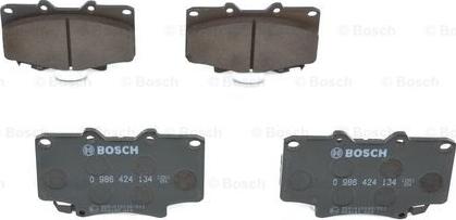 BOSCH 0 986 424 134 - Гальмівні колодки, дискові гальма avtolavka.club