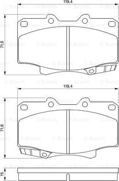 BOSCH 0 986 424 134 - Гальмівні колодки, дискові гальма avtolavka.club