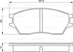 BOSCH 0 986 424 136 - Гальмівні колодки, дискові гальма avtolavka.club