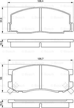 BOSCH 0 986 424 133 - Гальмівні колодки, дискові гальма avtolavka.club