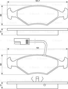 BOSCH 0 986 424 178 - Гальмівні колодки, дискові гальма avtolavka.club