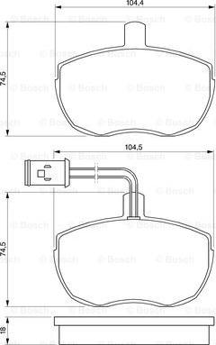 BOSCH 0 986 424 172 - Гальмівні колодки, дискові гальма avtolavka.club