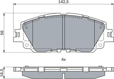 BOSCH 0 986 424 899 - Гальмівні колодки, дискові гальма avtolavka.club