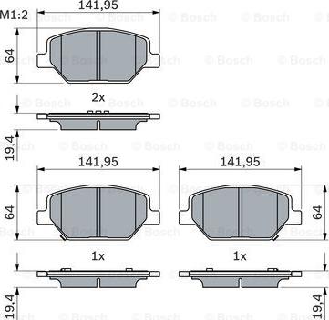 BOSCH 0 986 424 869 - Гальмівні колодки, дискові гальма avtolavka.club