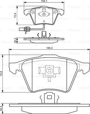 BOSCH 0 986 424 806 - Гальмівні колодки, дискові гальма avtolavka.club