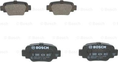 BOSCH 0 986 424 800 - Гальмівні колодки, дискові гальма avtolavka.club