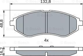 BOSCH 0 986 424 818 - Гальмівні колодки, дискові гальма avtolavka.club