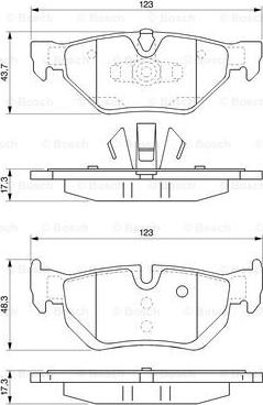 BOSCH 0 986 424 821 - Гальмівні колодки, дискові гальма avtolavka.club