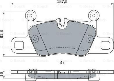 BOSCH 0 986 424 349 - Гальмівні колодки, дискові гальма avtolavka.club