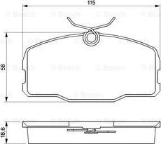 BOSCH 0 986 424 380 - Гальмівні колодки, дискові гальма avtolavka.club