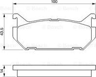 BOSCH 0 986 424 266 - Гальмівні колодки, дискові гальма avtolavka.club