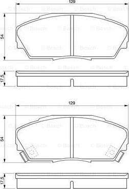 BOSCH 0 986 424 260 - Гальмівні колодки, дискові гальма avtolavka.club