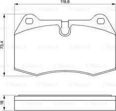 BOSCH 0 986 424 209 - Гальмівні колодки, дискові гальма avtolavka.club