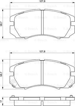 BOSCH 0 986 424 211 - Гальмівні колодки, дискові гальма avtolavka.club