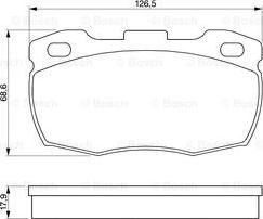 BOSCH 0 986 424 286 - Гальмівні колодки, дискові гальма avtolavka.club