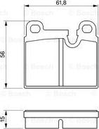 BOSCH 0 986 424 283 - Гальмівні колодки, дискові гальма avtolavka.club