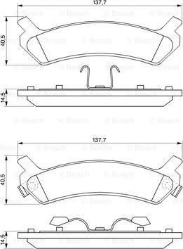 BOSCH 0 986 424 231 - Гальмівні колодки, дискові гальма avtolavka.club