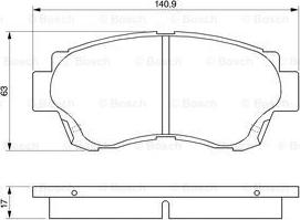 BOSCH 0 986 424 232 - Гальмівні колодки, дискові гальма avtolavka.club