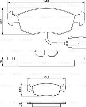 BOSCH 0 986 424 237 - Гальмівні колодки, дискові гальма avtolavka.club