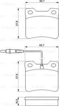 BOSCH 0 986 424 229 - Гальмівні колодки, дискові гальма avtolavka.club