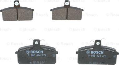 BOSCH 0 986 424 274 - Гальмівні колодки, дискові гальма avtolavka.club