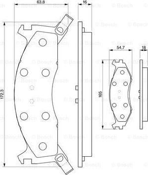 BOSCH 0 986 424 276 - Гальмівні колодки, дискові гальма avtolavka.club