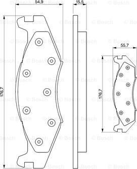 BOSCH 0 986 424 273 - Гальмівні колодки, дискові гальма avtolavka.club