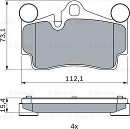 BOSCH 0 986 424 741 - Гальмівні колодки, дискові гальма avtolavka.club