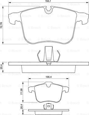 BOSCH 0 986 424 743 - Гальмівні колодки, дискові гальма avtolavka.club