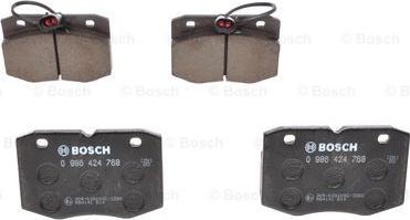 BOSCH 0 986 424 768 - Гальмівні колодки, дискові гальма avtolavka.club