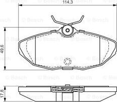 BOSCH 0 986 424 702 - Гальмівні колодки, дискові гальма avtolavka.club