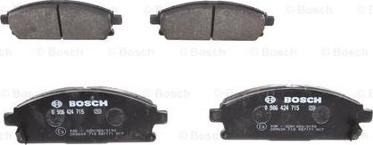 BOSCH 0 986 424 715 - Гальмівні колодки, дискові гальма avtolavka.club