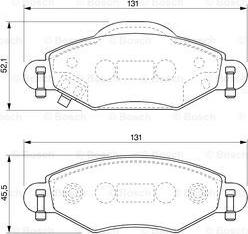 BOSCH 0 986 424 788 - Гальмівні колодки, дискові гальма avtolavka.club