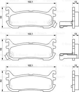 BOSCH 0 986 424 782 - Гальмівні колодки, дискові гальма avtolavka.club