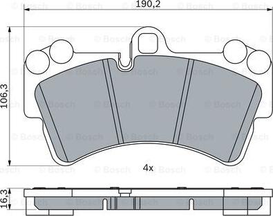 BOSCH 0 986 424 739 - Гальмівні колодки, дискові гальма avtolavka.club